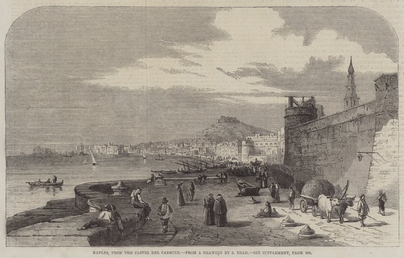 Neapel, från Castel del Carmine av Samuel Read