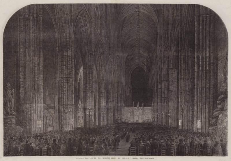 Specialtjänst i Westminster Abbey på söndagskvällen sist av Samuel Read