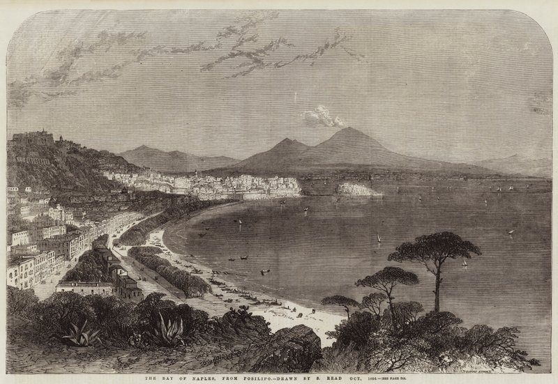 Neapelbukten, från Posillipo av Samuel Read