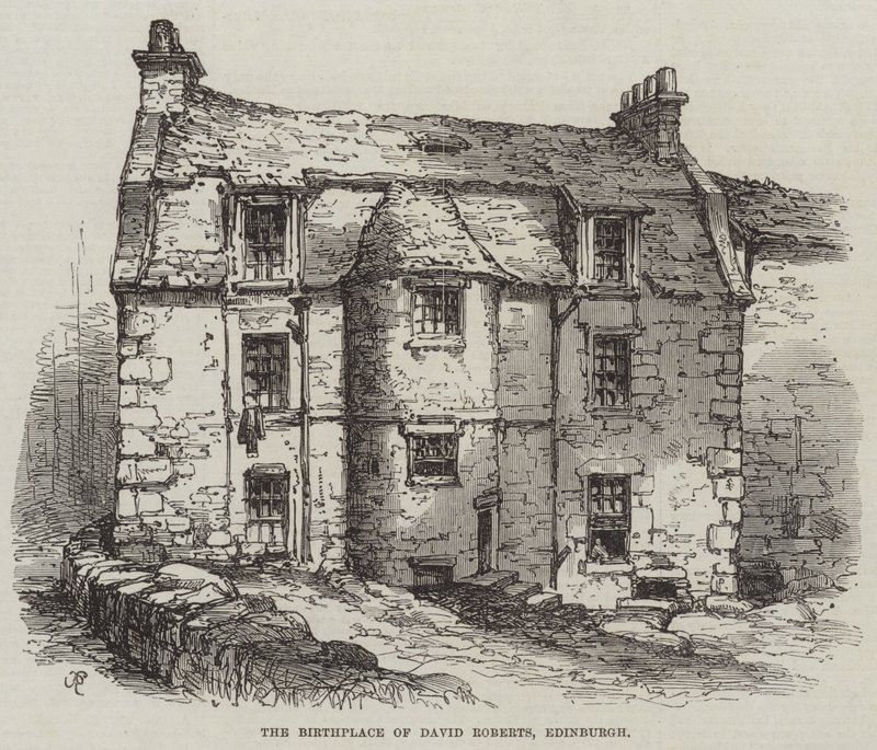 David Roberts födelseplats, Edinburgh av Samuel Read