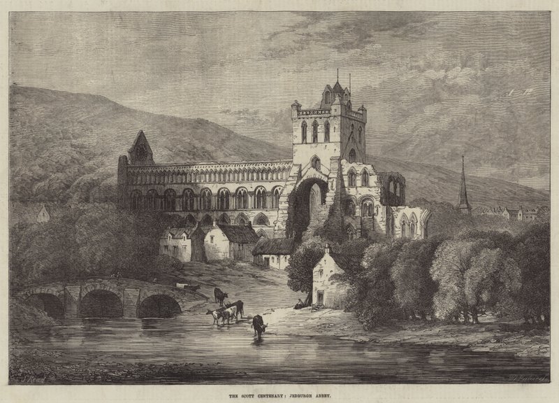 Scott Hundraårsjubileum, Jedburgh Abbey av Samuel Read