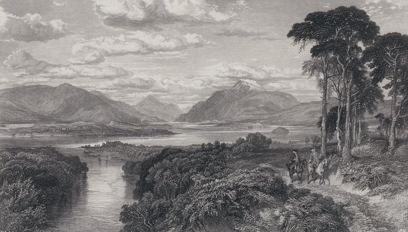 Illustration för Rob Roy (gravyr) av Samuel (after) Bough