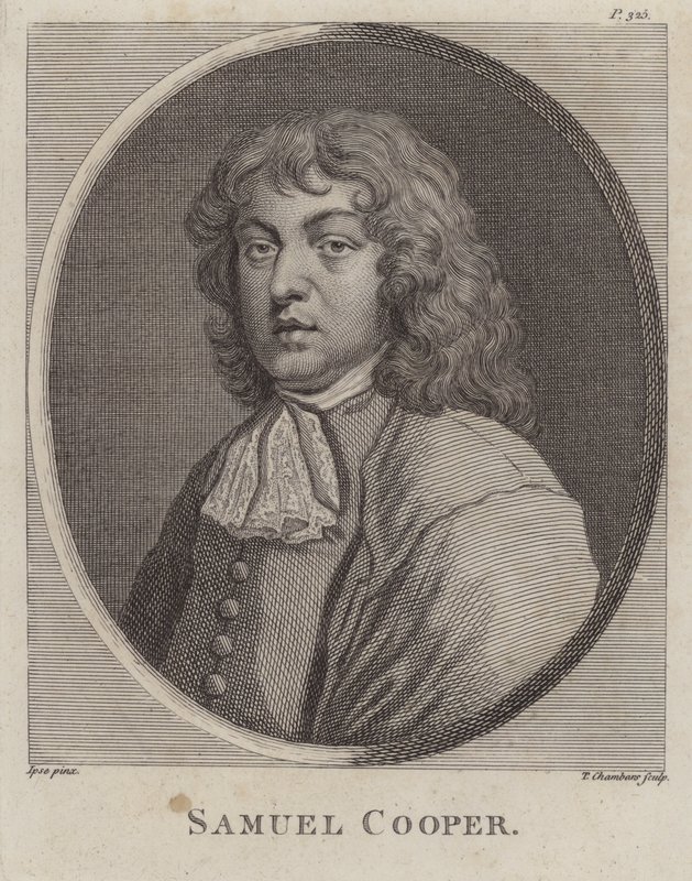 Samuel Cooper, engelsk målare av miniatyrer (gravyr) av Samuel (after) Cooper