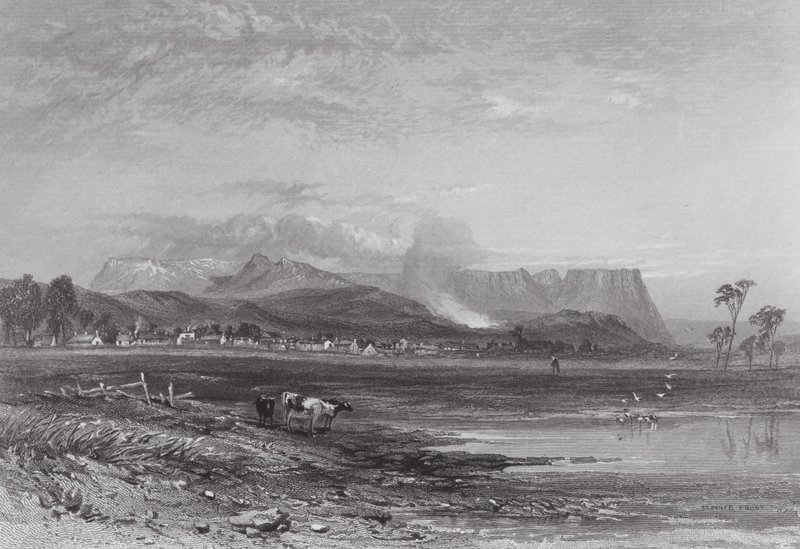 Australien: Perth, Tasmanien (gravyr) av Samuel (after) Prout