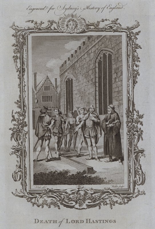 Death of Lord Hastings (gravyr) av Samuel (after) Wale