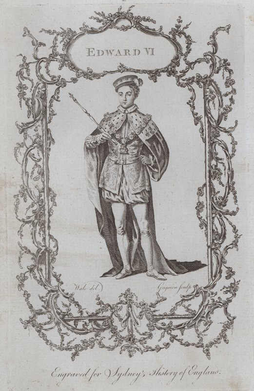 Edward VI (gravyr) av Samuel (after) Wale