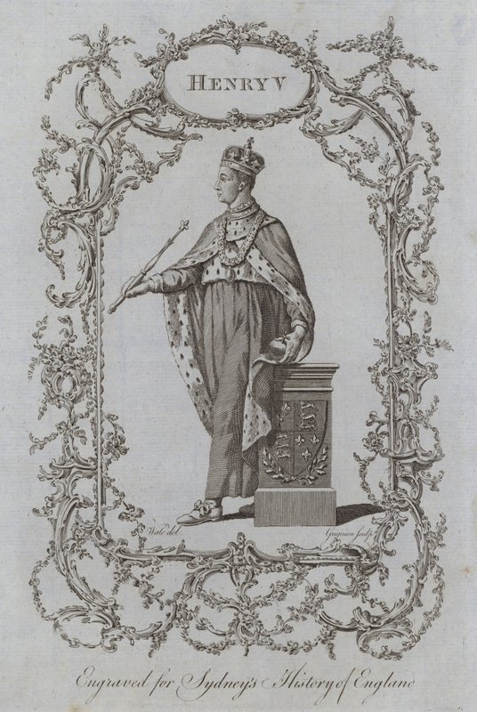 Henry V (gravyr) av Samuel (after) Wale