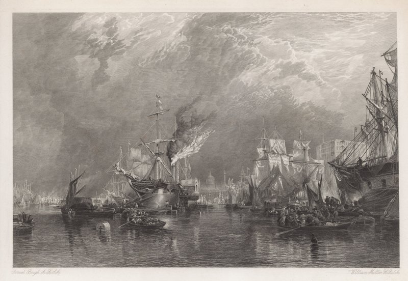 Londons hamn av Samuel Bough
