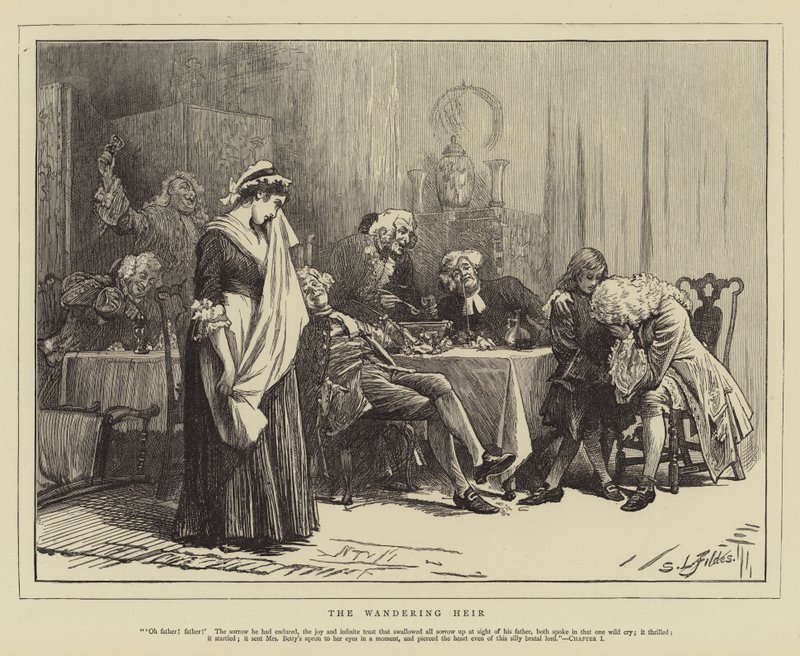 Den vandrande arvtagaren av Samuel Luke Fildes
