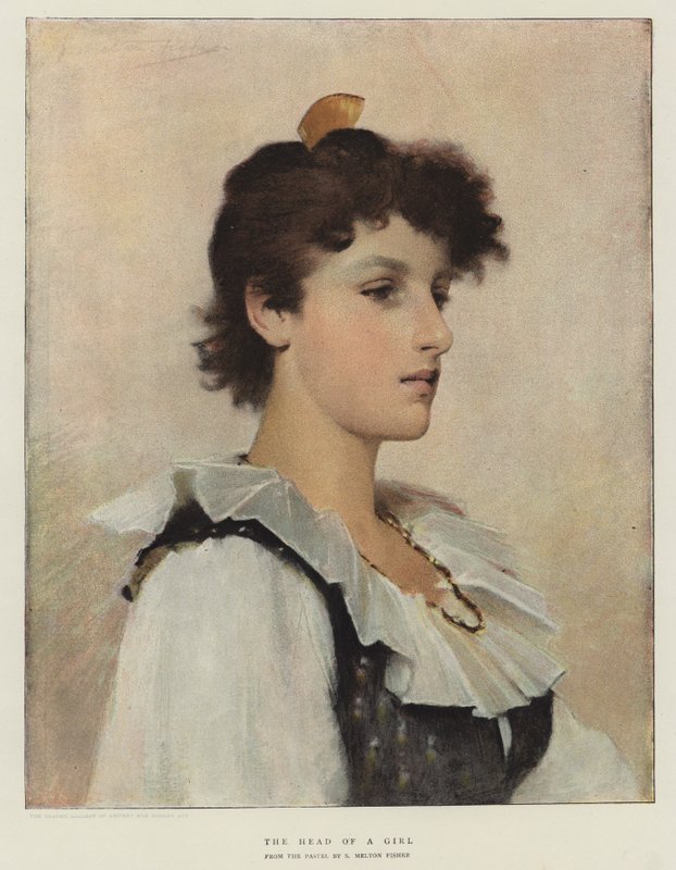 Huvudet av en flicka av Samuel Melton Fisher