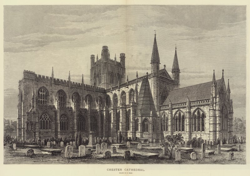 Chester Cathedral (gravyr) av Samuel Read