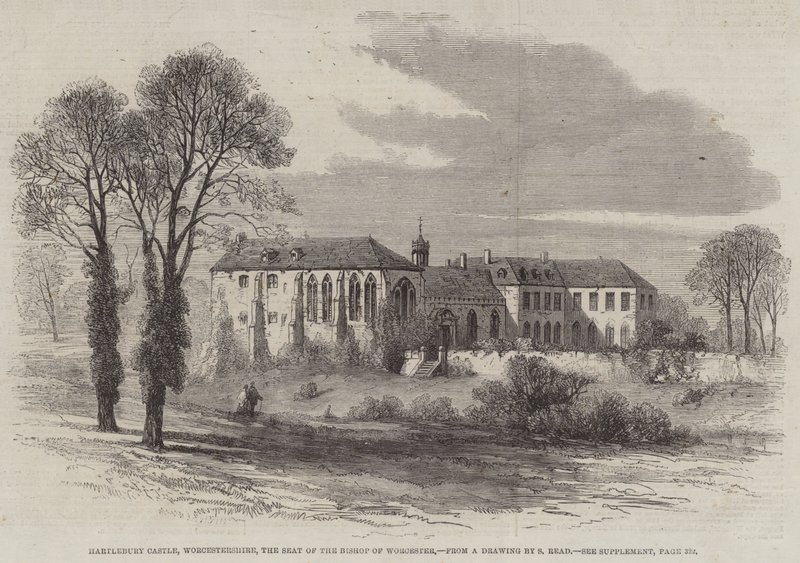 Hartlebury Castle, Worcestershire, säte för biskopen av Worcester av Samuel Read