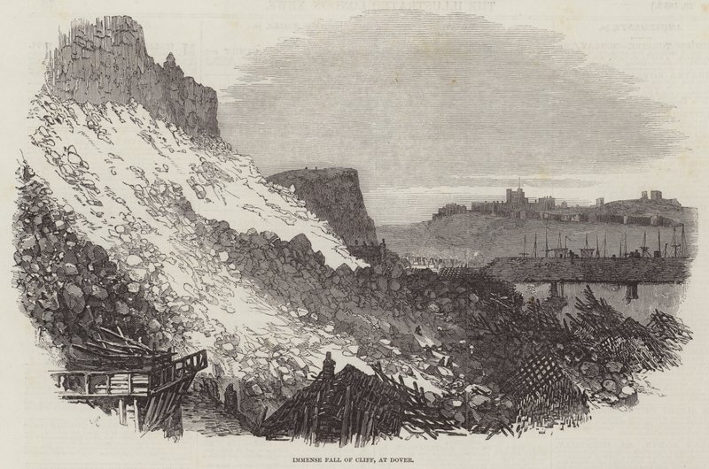Enorma Fall of Cliff, i Dover av Samuel Read