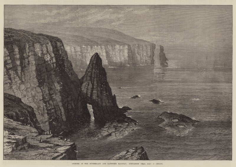 Invigning av Sutherland and Caithness Railway, Duncansby Head, John o