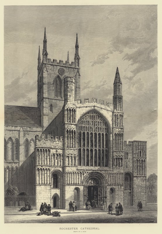 Rochester Cathedral (gravyr) av Samuel Read