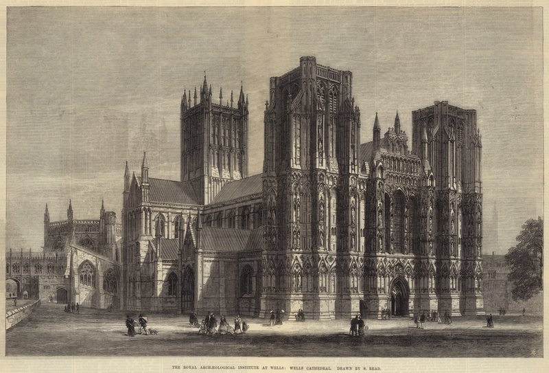 Royal Archaeological Institute i Wells, Wells Cathedral (gravyr) av Samuel Read