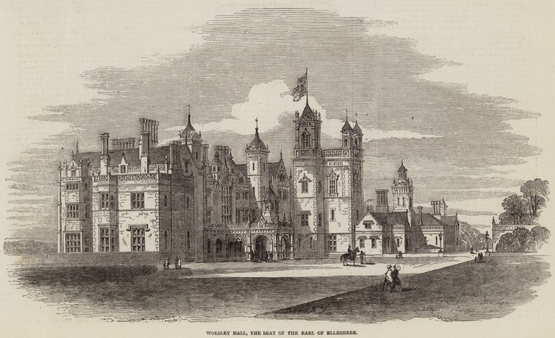 Worsley Hall, säte för Earl of Ellesmere av Samuel Read