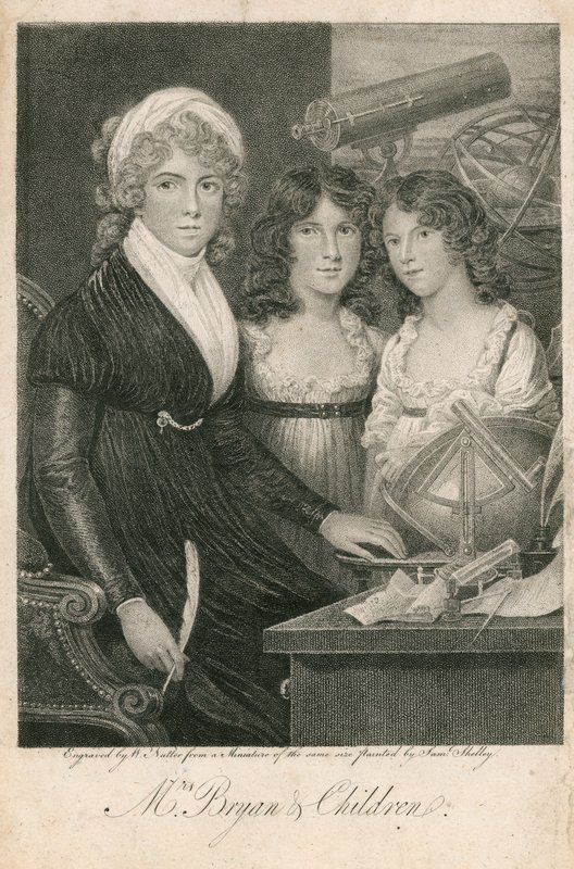 Fru Bryan och barn av Samuel Shelley