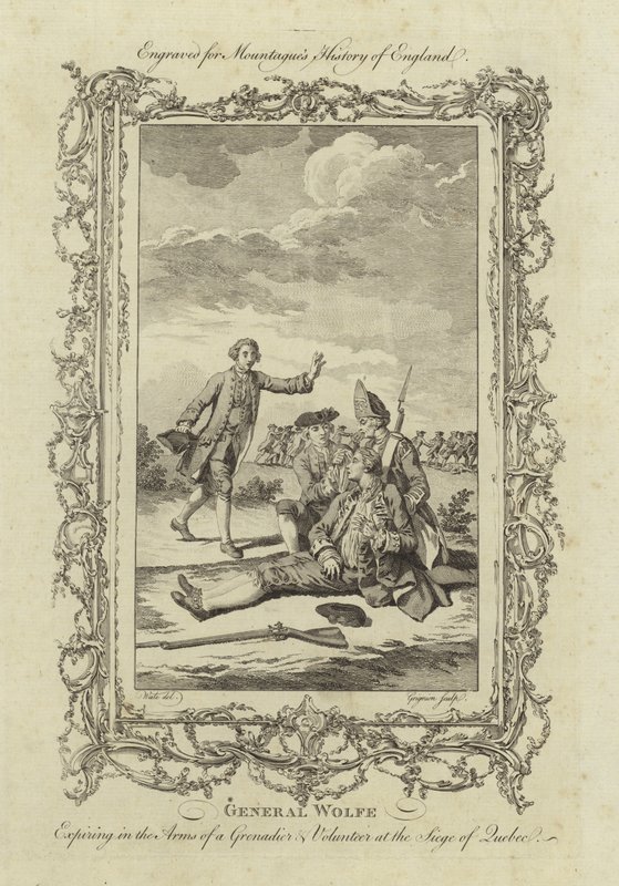 General James Wolfes död av Samuel Wale