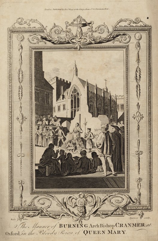 Sättet att bränna ärkebiskop Cranmer i Oxford av Samuel Wale