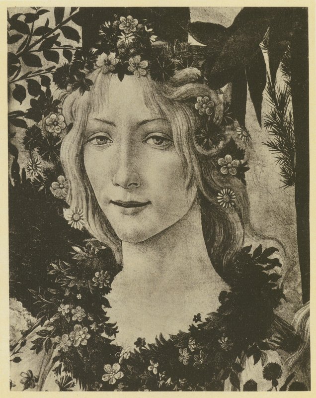 Botticelli: Spring, Detail (s/v foto) av Sandro (after) Botticelli