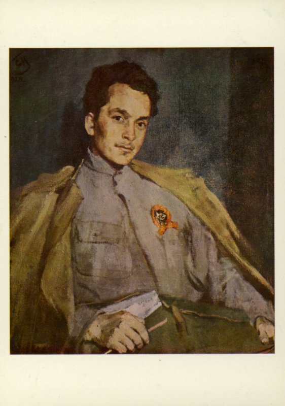 Dmitriy Furmanov, rysk författare, 1922 av Sergei Vasilievich Malyutin