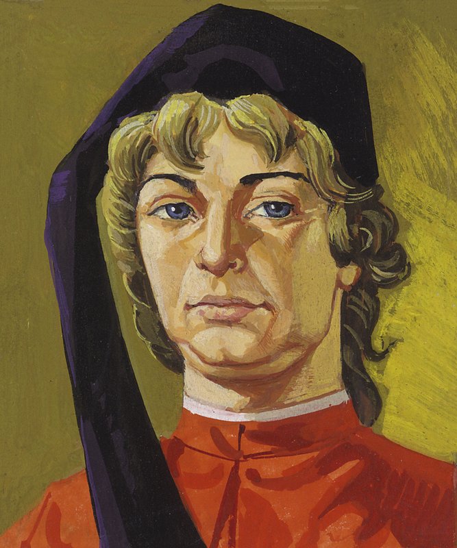 Amerigo Vespucci (gouache på papper) av Severino Baraldi