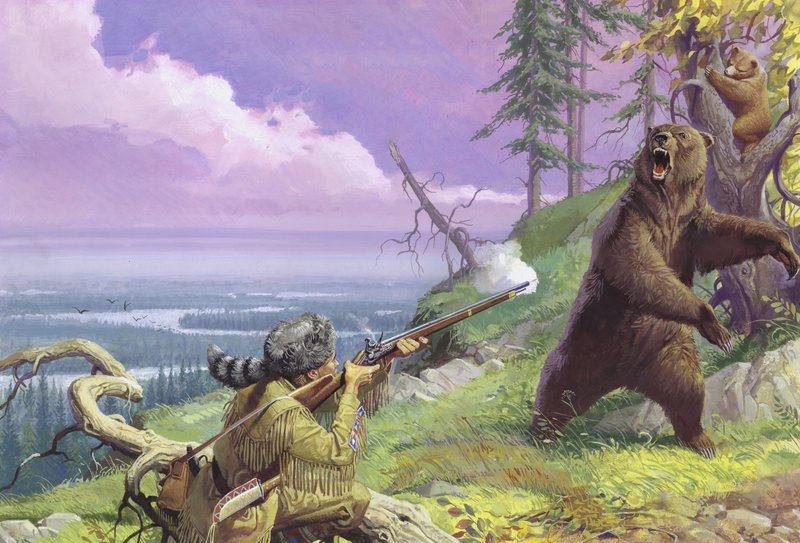 Daniel Boone banar väg för vildmarken av Severino Baraldi