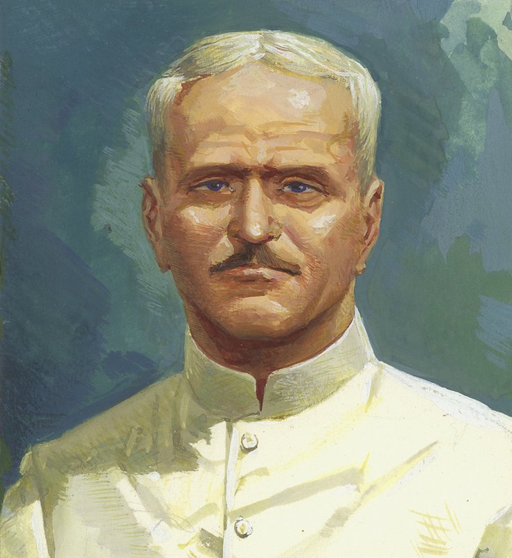 George Washington Goethals (gouache på papper) av Severino Baraldi