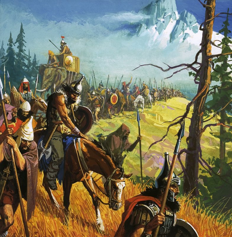 Hur Hannibal marscherade in i historien av Severino Baraldi