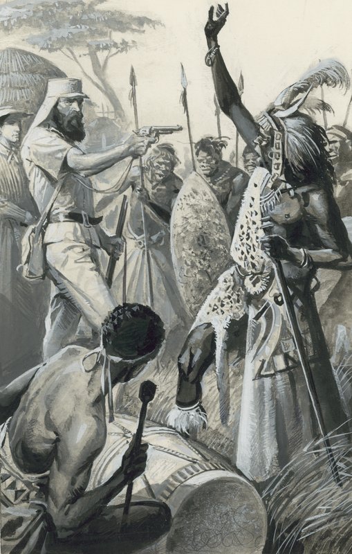 Samuel Baker (gouache på papper) av Severino Baraldi