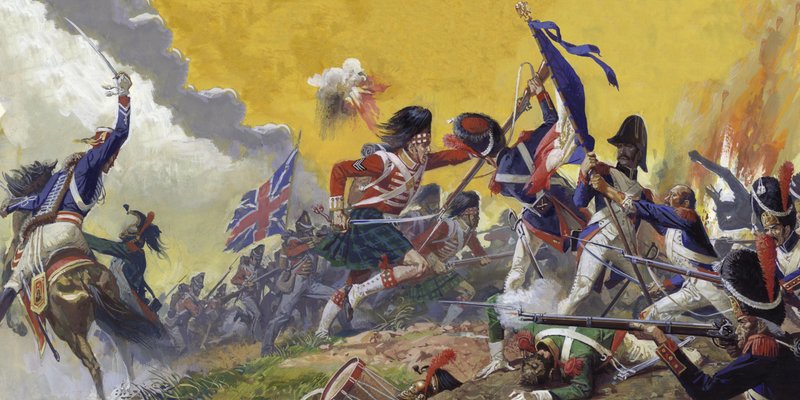 Slaget vid Waterloo av Severino Baraldi