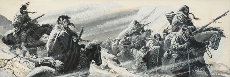 Nez Perce-folkets vandring av Severino Baraldi