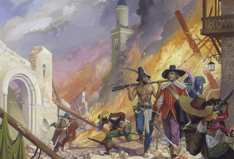 William Dampier, sjörövare från 1600-talet av Severino Baraldi