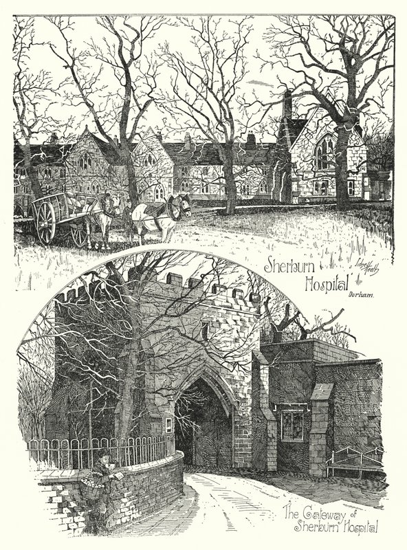 Sherburn Hospital, Durham (gravyr) av Sidney Heath
