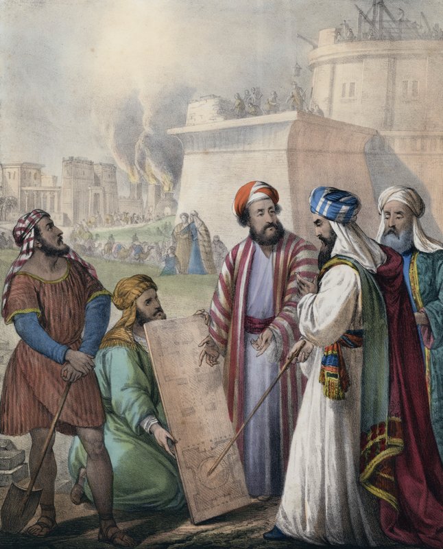 Bygger staden och Babels torn av Siegfried Detler Bendixen