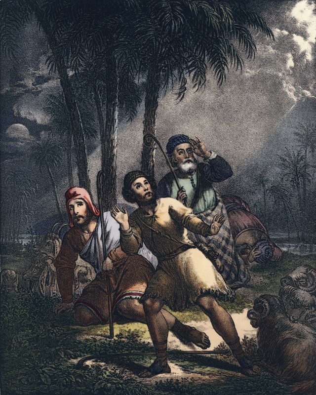 Kristus meddelade de judiska herdarna av Siegfried Detler Bendixen