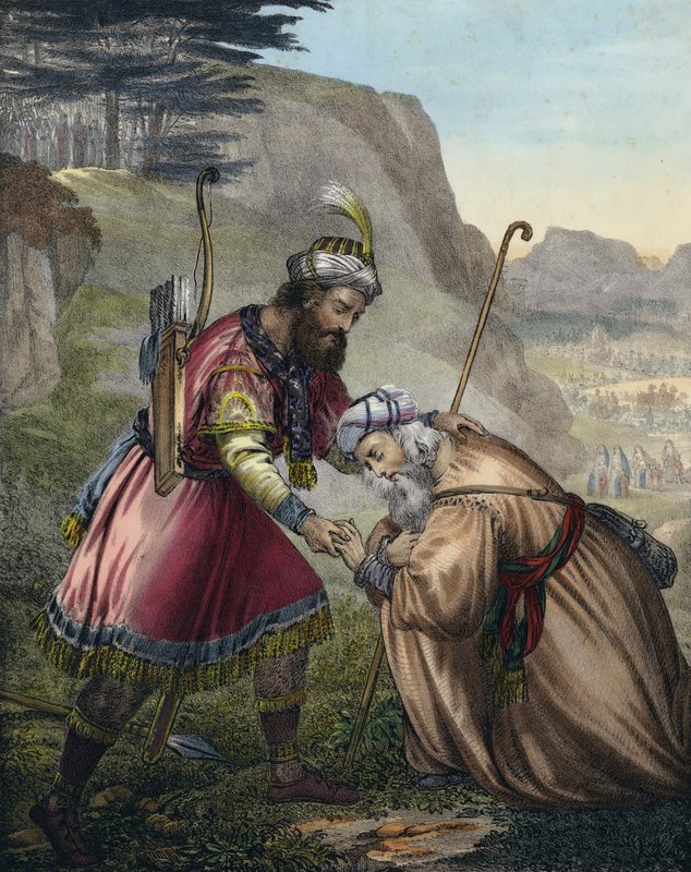 Jakobs försoning med sin bror Esau av Siegfried Detler Bendixen