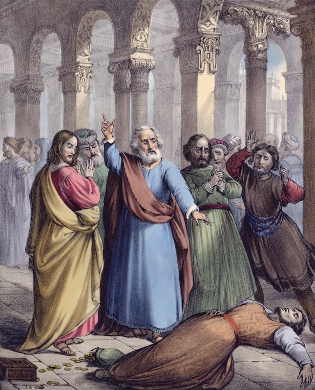 Ananias död av Siegfried Detler Bendixen