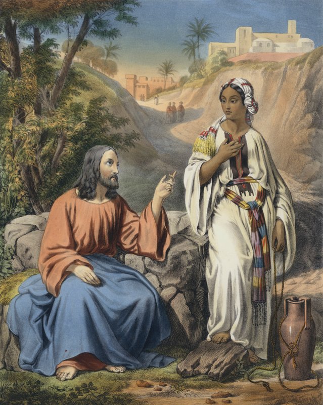Kristus och kvinnan i Samaria vid Jacobs brunn av Siegfried Detler Bendixen