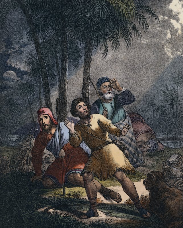 Kristus meddelade de judiska herdarna av Siegfried Detler Bendixen