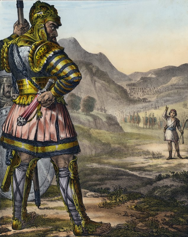 David och Goliat av Siegfried Detler Bendixen