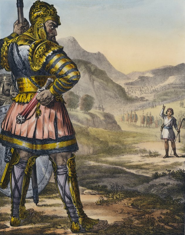 David och Goliat av Siegfried Detler Bendixen