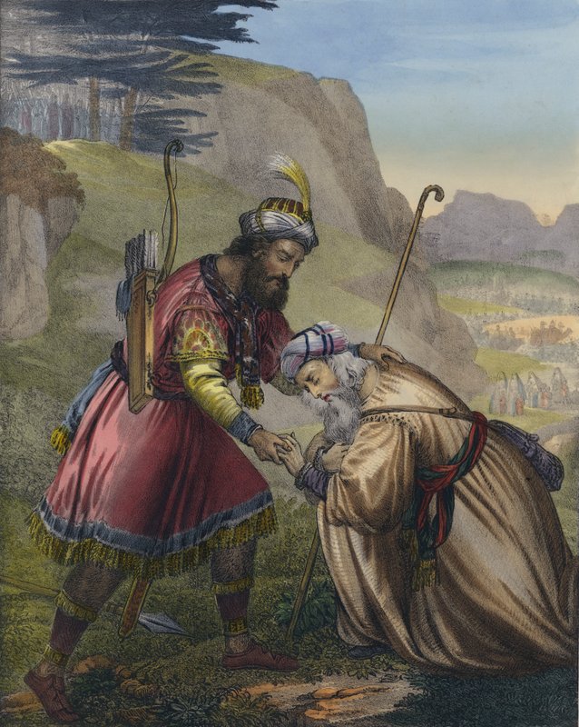 Jacobs försoning med sin bror Esau av Siegfried Detler Bendixen