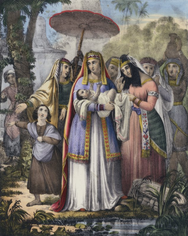 Moses räddad av faraos dotter av Siegfried Detler Bendixen