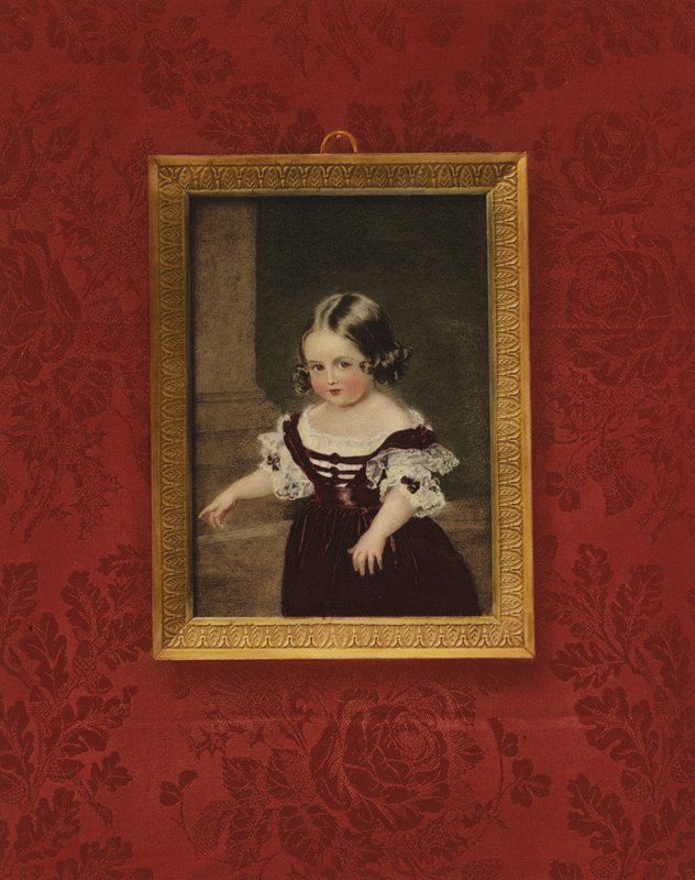 Portrait of Queen Victoria as a child  av Sir William Charles Ross