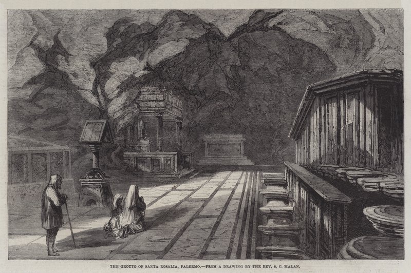 Santa Rosalias grotta, Palermo av Solomon Caesar Malan