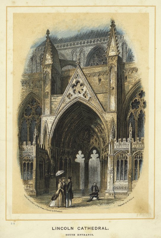 Lincoln Cathedral, södra ingången av Solomon Alexander Hart