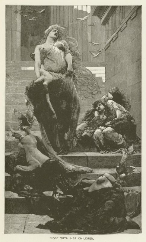 Niobe med sina barn av Solomon Joseph Solomon