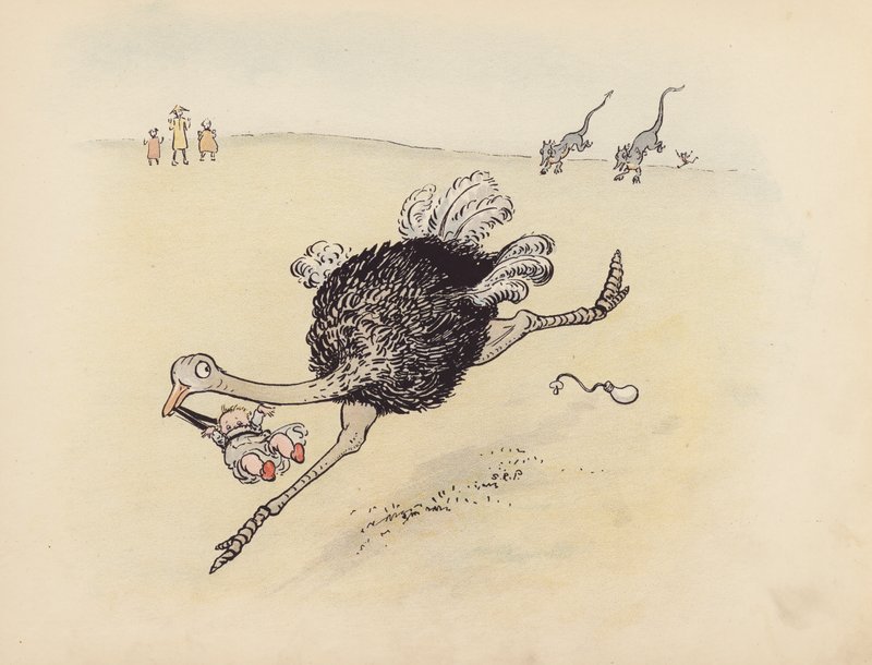 Illustration till Little Twin Dragons av S Rosamond Praeger (färglitografi) av Sophia Rosamond Praeger